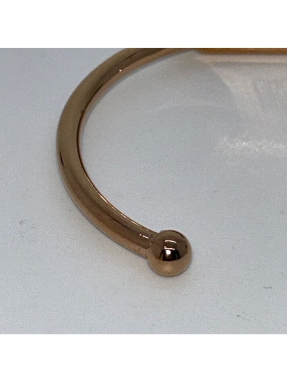 Druzy Quartz Cuff Bracelet Rose Gold-tone by Kinsley Armelle - Picture 8 of 12